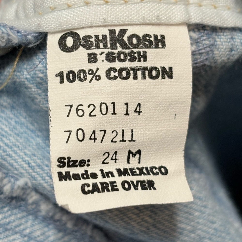 Vintage Light Blue Denim Overalls - Picture 3 of 3